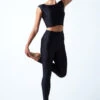 Move Dance Alexandra High Waisted Dance Leggings -Dance Costumes MOP0821 BLK FRONT 1 89680.1678884553