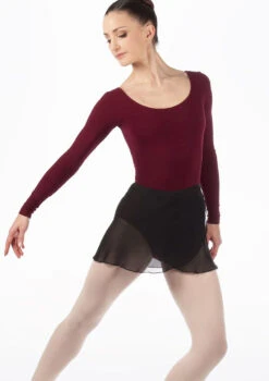 Move Dance Chloe Wrap Dance Skirt -Dance Costumes MOR0006 MAINT BLK T 77219.1695433071