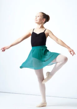 Move Dance Teen Adaline Chiffon Skirt -Dance Costumes MOR5023 GRN FRONT 2 27548.1678884758