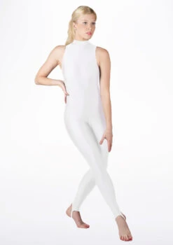 Alegra Girls Shiny Rhona Unitard 41 Alegra Girls Shiny Rhona Unitard -Dance Costumes MOU0218 MAIN WHT 59131.1678871831