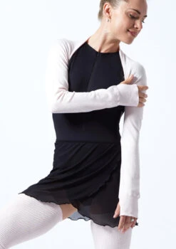 Move Dance Juliet Fine Knit Shrug -Dance Costumes MOZ0722 PNK FRONT 1T 21946.1696981489