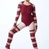 Move Dance Teen Sweet Striped Knit Dance Shrug