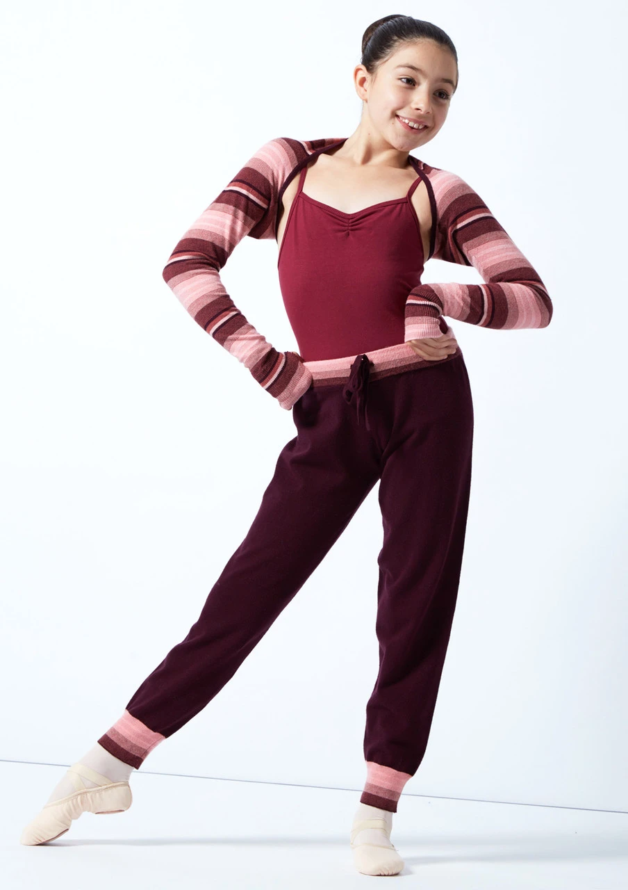Move Dance Teen Sweet Striped Knit Dance Shrug 5 Move Dance Teen Sweet Striped Knit Dance Shrug - Image 3