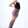 Move Dance Teen Isabella Knit Roll Top Dance Shorts -Dance Costumes MOZ5719 PURP FRONT 1 20823.1678885173