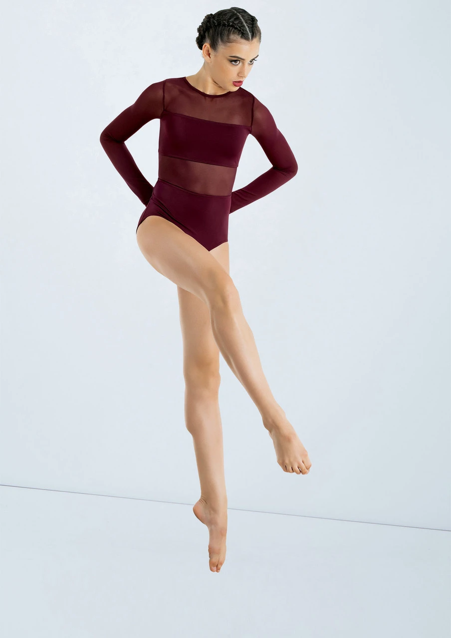 Weissman Long Sleeve Backless Leotard 3 Weissman Long Sleeve Backless Leotard