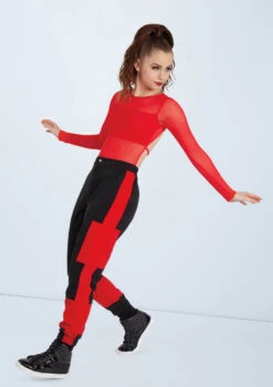 Weissman Long Sleeve Backless Leotard 9 Weissman Long Sleeve Backless Leotard -Dance Costumes MT10406 red AH11991 red 0023 74099.1678891120