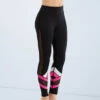 Weissman Bright Stripe Mesh Leggings 1 Weissman Bright Stripe Mesh Leggings -Dance Costumes MT10515 cerise 312 66502.1678891178