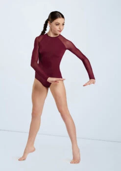Weissman Raglan Long Sleeve Leotard 9 Weissman Raglan Long Sleeve Leotard -Dance Costumes MT10552 blackcherry 1420 61552.1698840494