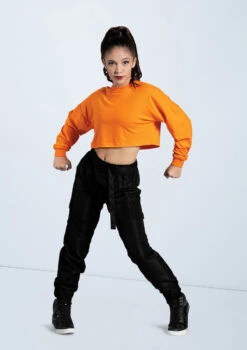 Weissman Cropped Long Sleeve Tee 13 Weissman Cropped Long Sleeve Tee -Dance Costumes PT12726 ember AH12406 black 7706 58974.1698840515