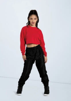 Weissman Cropped Long Sleeve Tee 10 Weissman Cropped Long Sleeve Tee -Dance Costumes PT12726 red AH12406 black 7601 72059.1678891438