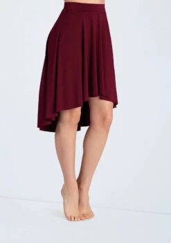 Weissman Matte Jersey Mid-Length Skirt -Dance Costumes S10467 blackcherry 0946 18277.1678891460