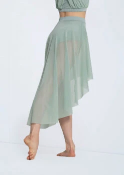 Weissman Power Mesh High-Low Skirt -Dance Costumes S13087 sage 4587 72279.1698718732