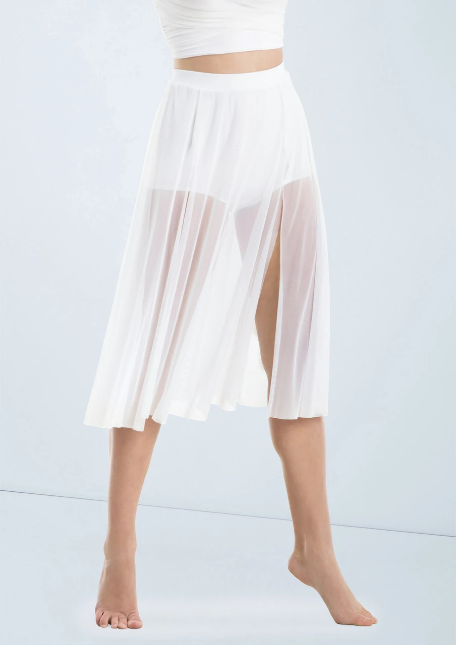 Weissman Midi Length Mesh Skirt 4 Weissman Midi Length Mesh Skirt - Image 2
