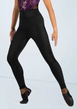Weissman Lustre High-Waist Leggings 19 Weissman Lustre High-Waist Leggings -Dance Costumes SH11069 black T 68644.1689299507