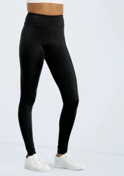 Weissman Lustre High-Waist Leggings 17 Weissman Lustre High-Waist Leggings -Dance Costumes SH11069 black 014 38848.1678891501