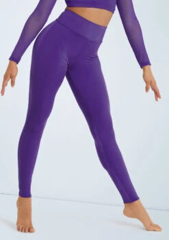 Weissman Lustre High-Waist Leggings 13 Weissman Lustre High-Waist Leggings -Dance Costumes SH11069 grape 122316 25729.1678891500