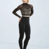 Weissman Cage Strap Sequin Crop Top