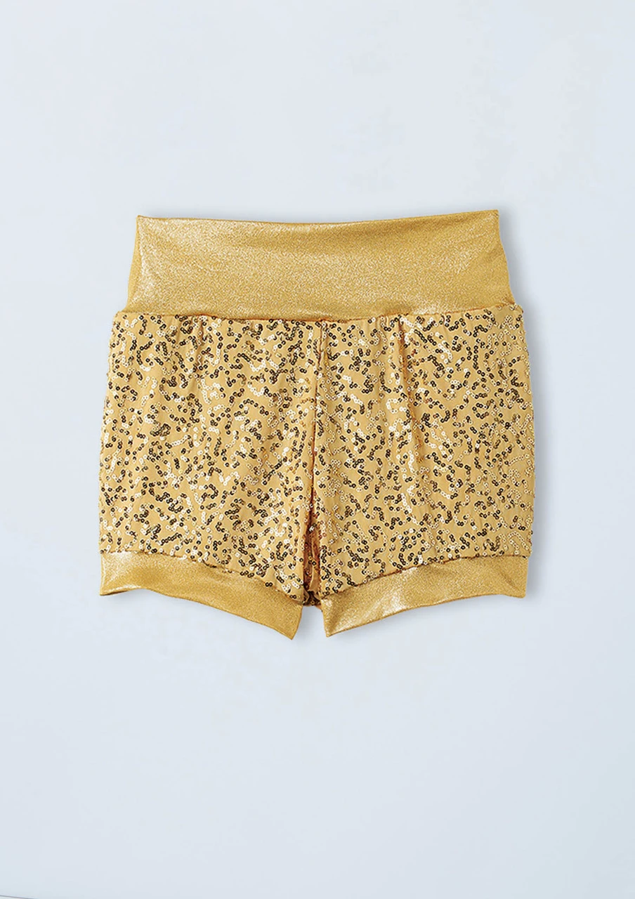 Weissman High Waist Sequin Shorts 3 Weissman High Waist Sequin Shorts