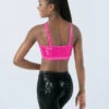 Weissman Sequin Performance Bra Top 2 Weissman Sequin Performance Bra Top -Dance Costumes SQ9663 cerise 1136 45477.1678891803