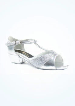 Tappers And Pointers Amber Ballroom Shoe 1 2" - Silver -Dance Costumes TAAMBER MAIN SLV T 76136.1694686248