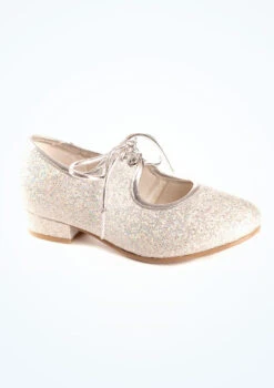 Tappers & Pointers Low Heel Tap Shoe - Hologram -Dance Costumes TAHPT MAIN SLV T 21736.1698812043