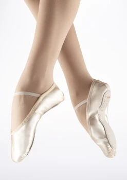 Tappers & Pointers Full Sole Satin Ballet Shoe - Ivory 7 Tappers & Pointers Full Sole Satin Ballet Shoe - Ivory -Dance Costumes TAISSS MAIN IVO T 01961.1698812044