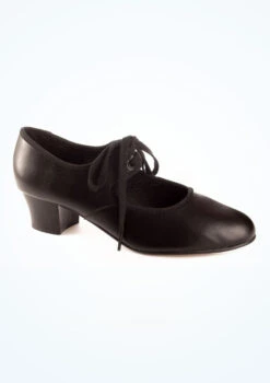 Tappers & Pointers Cuban Heel Tap Shoe - Black -Dance Costumes TAPTCPB MAIN BLK T 14856.1698812043
