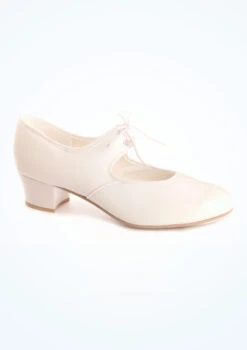 Tappers & Pointers Cuban Heel Tap Shoes - White -Dance Costumes TAWPT MAIN WTE T 97528.1698812044