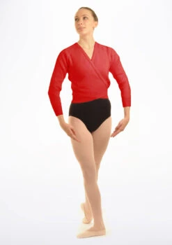 Tappers & Pointers Knit Ballet Wrap 35 Tappers & Pointers Knit Ballet Wrap -Dance Costumes TAXCLS MAIN RED 84099.1678886458