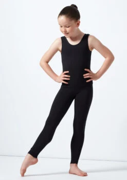 Alegra Tasha Girls Sleeveless Catsuit -Dance Costumes al c5225 alegra tasha girls sleeveless catsuit black front T 47326.1690534006