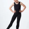 Alegra Tasha Girls Sleeveless Catsuit -Dance Costumes al c5225 alegra tasha girls sleeveless catsuit black front 22878.1678871764