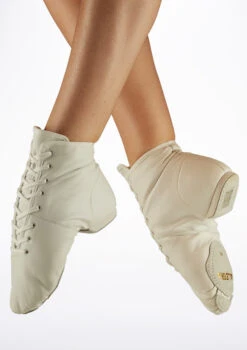 Alegra Split Sole Jazz Boot -Dance Costumes al j0016 alegra split sole jazz boot white front 73119.1692659977