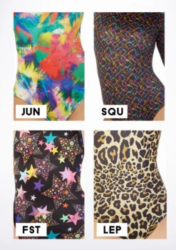 Alegra Girls Patterned Cleo Leotard -Dance Costumes al l5206 alegra girls patterned cleo leotard colour swatch no2 46819.1678873829