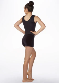 Alegra Girls Velour Gymnastics Shorts -Dance Costumes al r5927 alegra girls velour gymnastics shorts black back 07865.1678877614