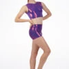 Alegra Gymnastics Crop Top -Dance Costumes al s5947 alegra gymnastics crop top purple front 76740.1678878627