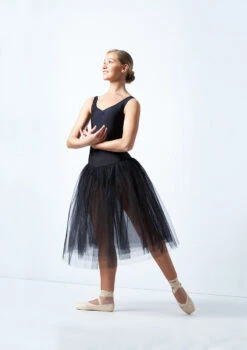 Alegra Basic Romantic Tutu -Dance Costumes alg0258 black front 2 02717.1684970416