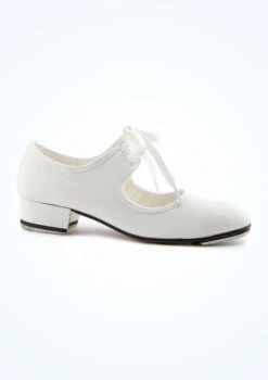 Dance Costumes 28 Alegra Basic Tie Front Tap Shoe - White