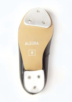 Alegra Tie Front Tap Shoe - Black 8 Alegra Tie Front Tap Shoe - Black -Dance Costumes alh0022 black bottom 80357.1678872532