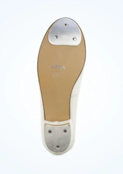 Alegra Tie Front Tap Shoe - White -Dance Costumes alh0022 white bottom 1 37854.1678872532