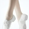 Alegra Basic Split Sole Jazz Shoe - White -Dance Costumes alj0010 white main 1 89835.1698448715