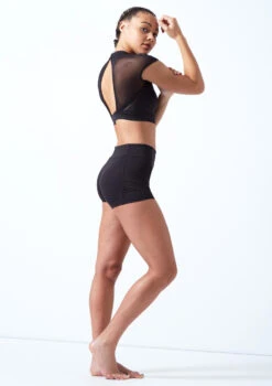 Bloch Ladder Trim Crop Top -Dance Costumes bl ft5201 bloch ladder trim crop top black front no1 29153.1678925860