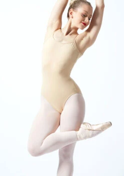 Bloch Nejor Camisole Leotard -Dance Costumes bl l5607 bloch nejor camisole leotard tan front thumbnail T 84694.1698799549