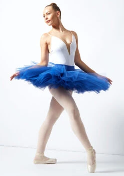 Bloch Belle Practice Tutu -Dance Costumes bl r2921 bloch belle practice tutu blue front 54097.1678926127