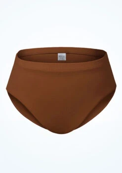 Bloch Girls Zaniah High Waist Brief -Dance Costumes blcr3394 coffee front 25266.1691450417