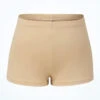Bloch Girls Starr High Waist Shorts -Dance Costumes blcr3794 sand front 54937.1691450416
