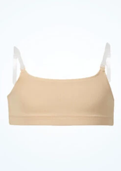 Bloch Girls Leia Crop Top -Dance Costumes blcz3177 sand front 12292.1691450426