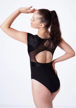 Bloch Eden Cap Sleeve Leotard 19 Bloch Eden Cap Sleeve Leotard -Dance Costumes bll4122 black close up back 05550.1675901997