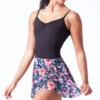 Bloch Floral Print Skirt - Navy -Dance Costumes blr0241 navy blue front t 74078.1695684490