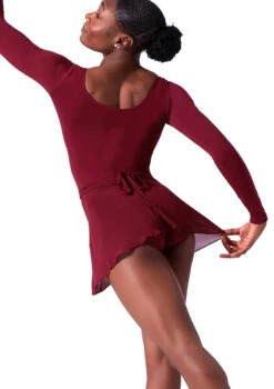 Bloch Professional Wrap Dance Skirt -Dance Costumes blr5130 red back t 06700.1698800443
