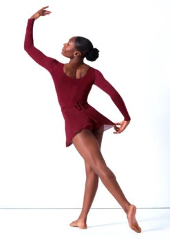 Bloch Professional Wrap Dance Skirt -Dance Costumes blr5130 red back 06985.1678926138